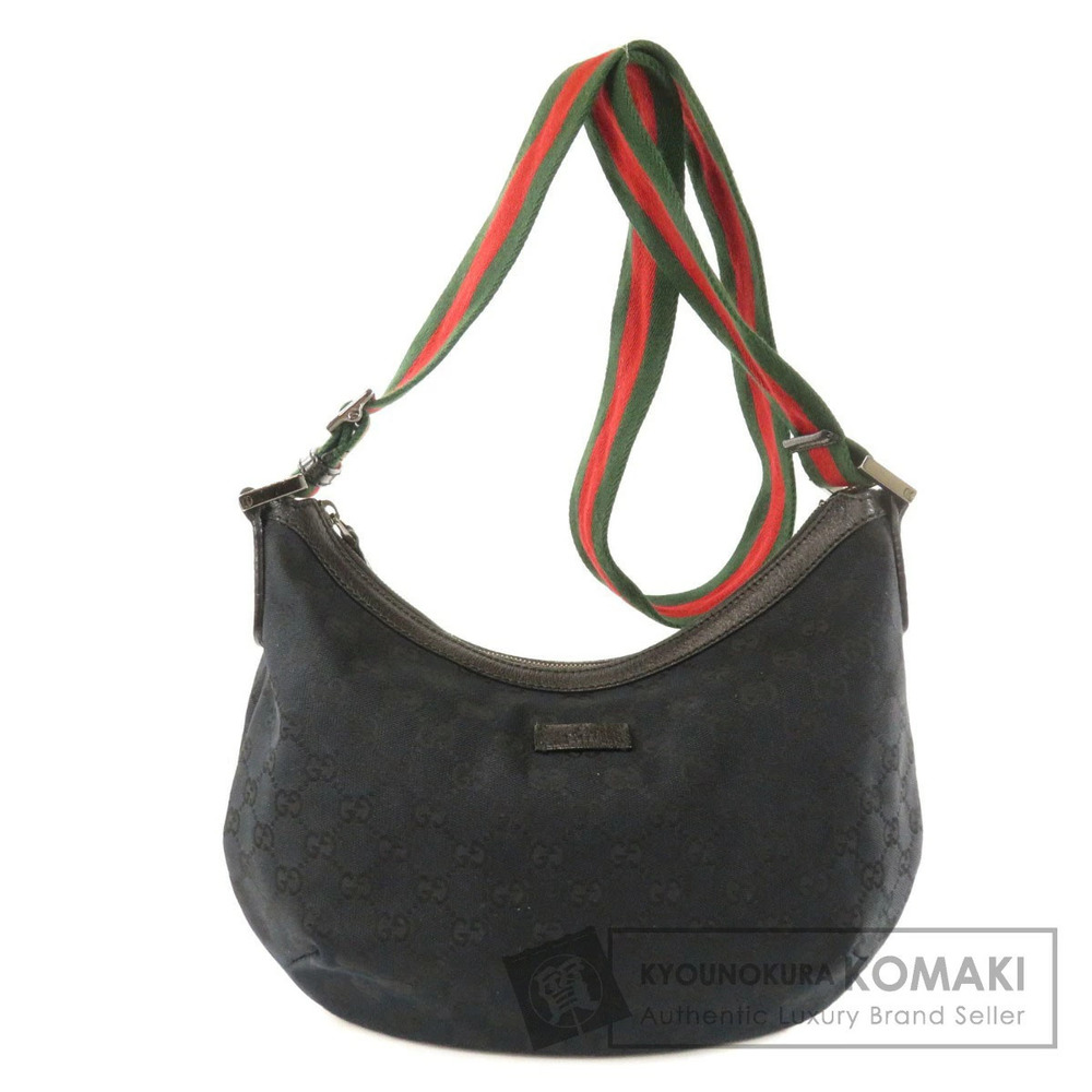 Gucci Sherry Line Shoulder Bag black techno leather